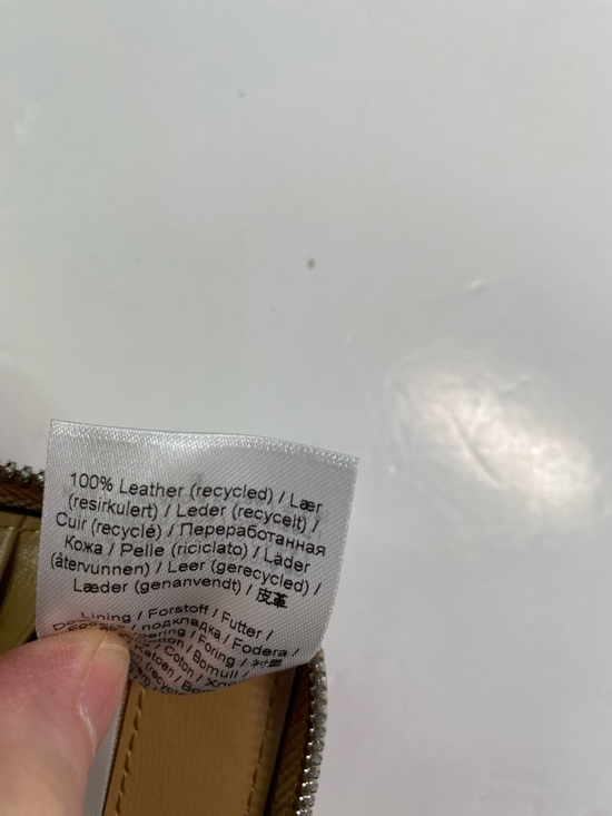 New GANNI Wallet on Strap Leather Royal Blue Zip Around Adjustable Strap - Picture 3 of 15